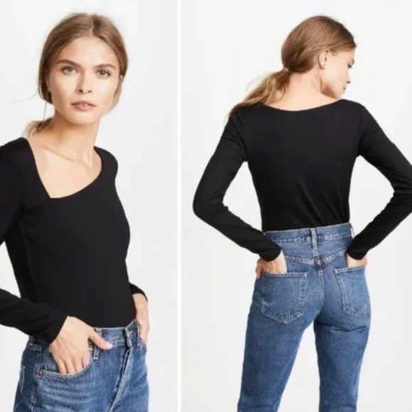 Susana Monaco Laurene Diagonal Neck Top - Picture 1 of 2